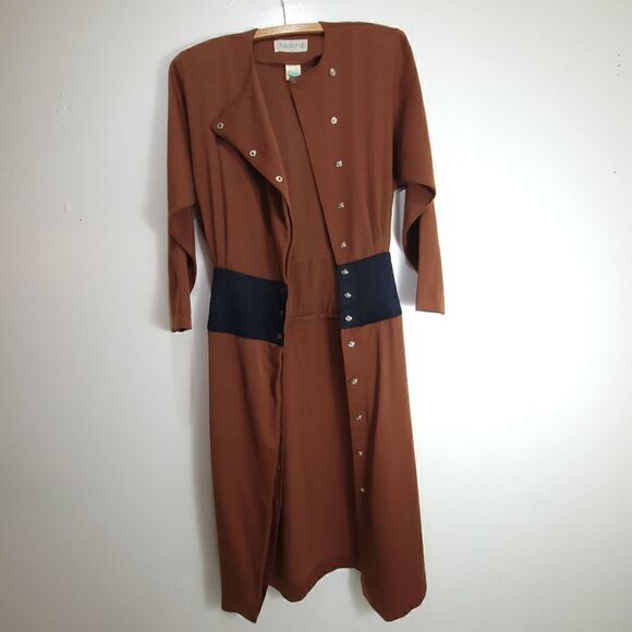 Vintage Claude Rap Paris Wool Long Sleeve Dress - Picture 10 of 16